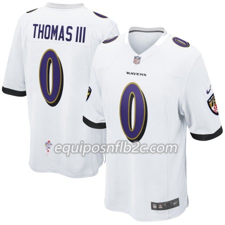 Camiseta Hombre NFL Baltimore Ravens Earl Thomas 0 Nike Blanco